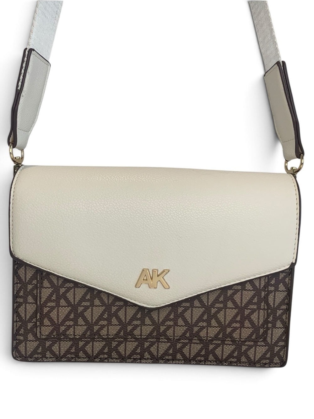 Anne Klein Monogram Patterned Flap Crossbody bag (Model AKH5047)